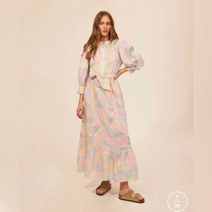 Antik Batik Midi Long Sleeve Dress